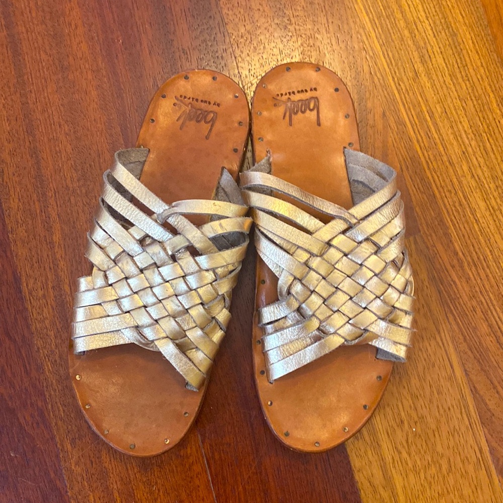 BEEK Swallow Sandals bronze leather size 6 New